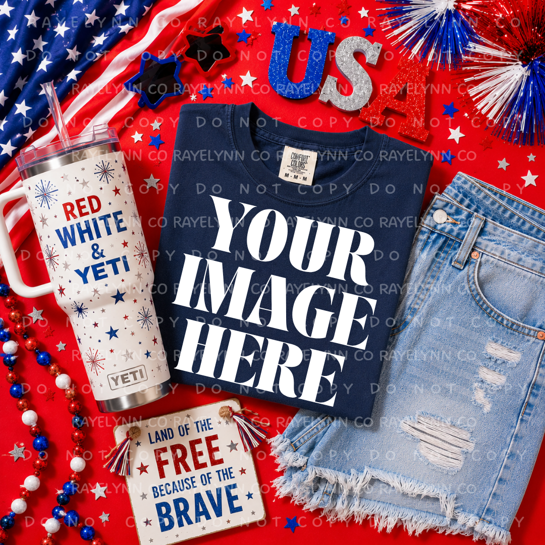 COMFORT COLOR TRUE NAVY BLANK MOCK UP- DIGITAL DOWNLOAD