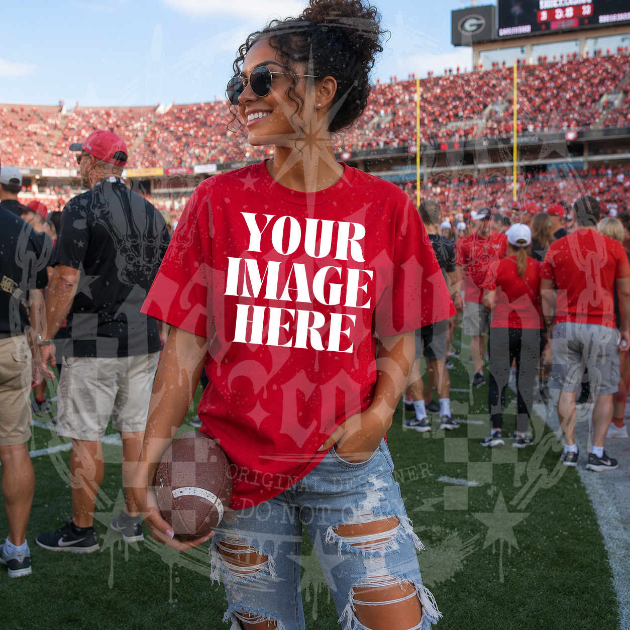 GILDAN RED BLANK MOCKUP- DIGITAL DOWNLOAD
