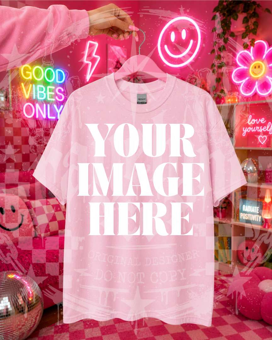 GILDAN LIGHT PINK BLANK MOCKUP- DIGITAL DOWNLOAD