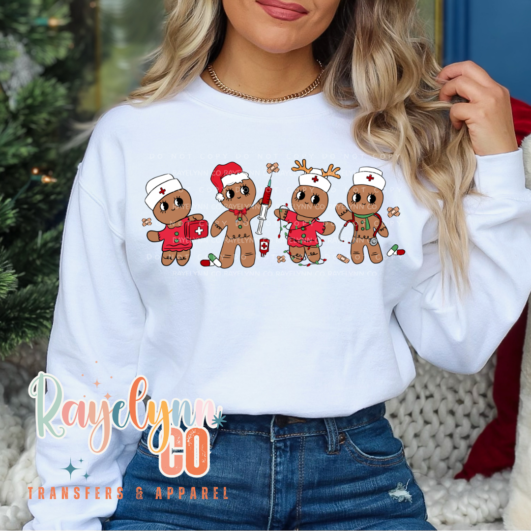 GINGERBREAD NURSE- DTF TRANSFER