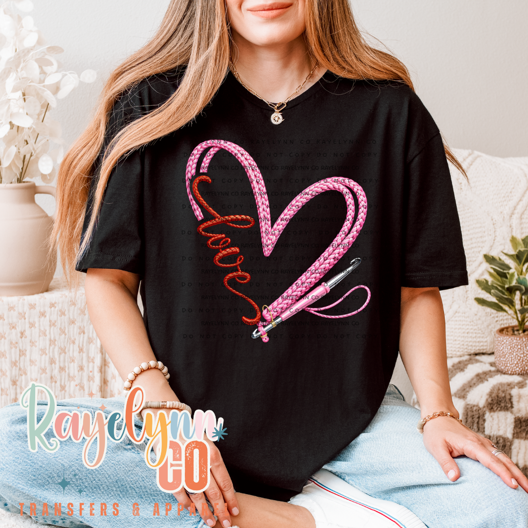 LOVE CROCHET- DTF TRANSFER