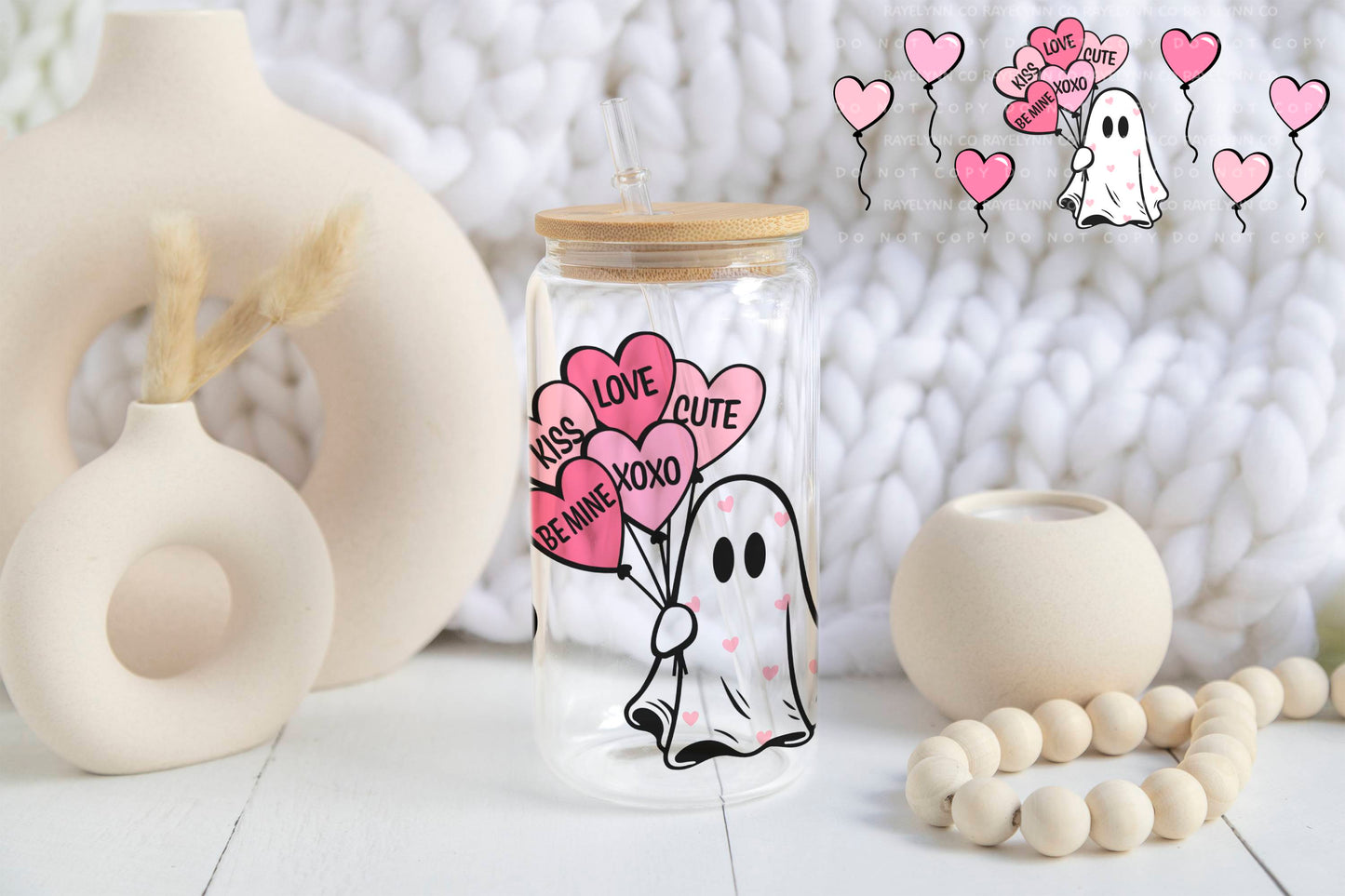 LOVE IS IN THE AIR- UV DTF WRAP