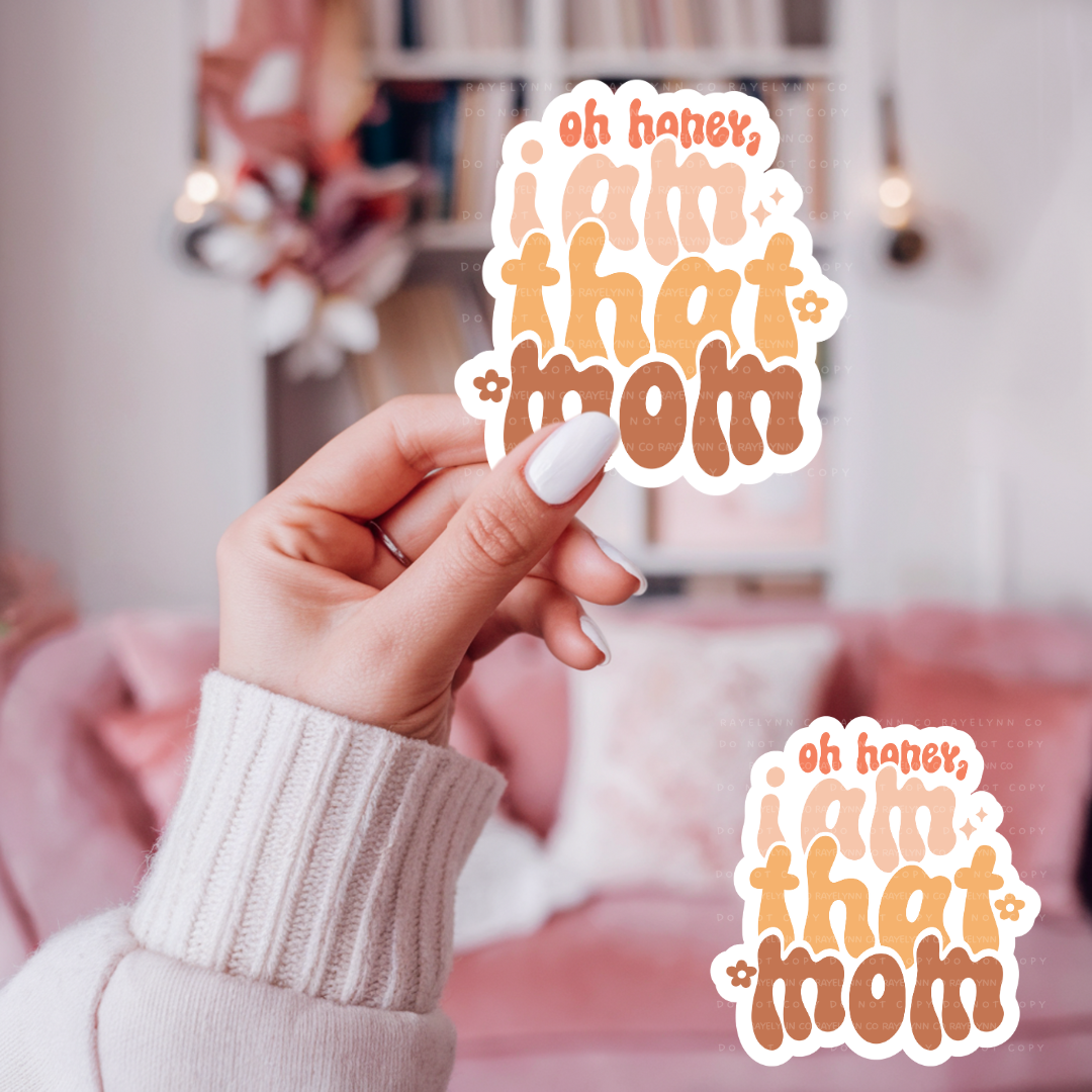 OH HONEY- DYE CUT STICKER