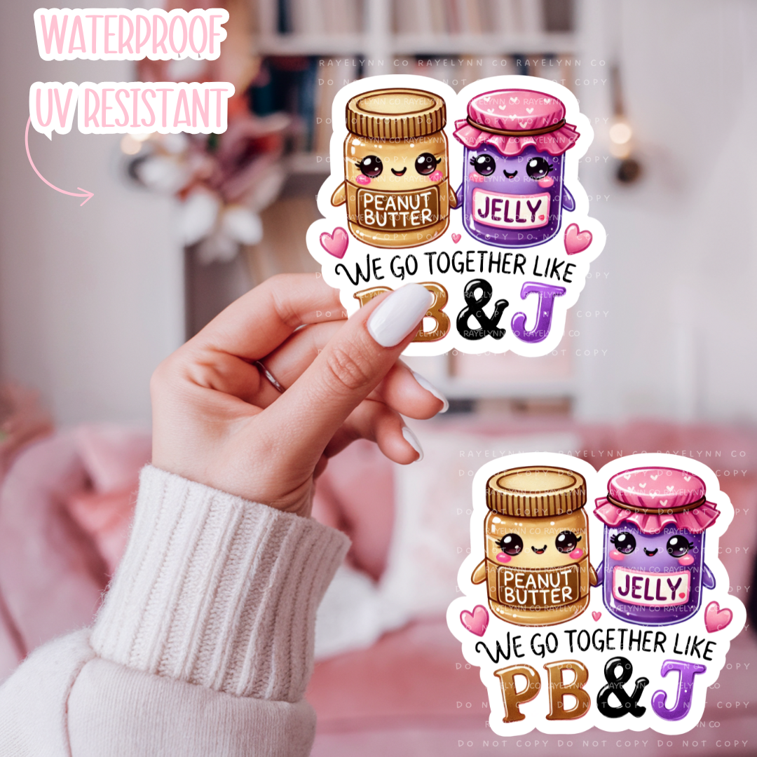 PB&J- DYE CUT STICKER