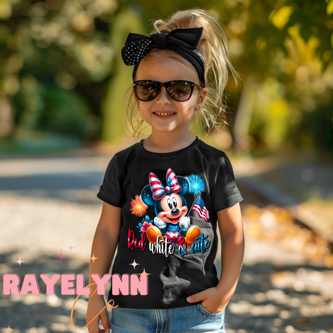 RED, WHITE & CUTE- DTF