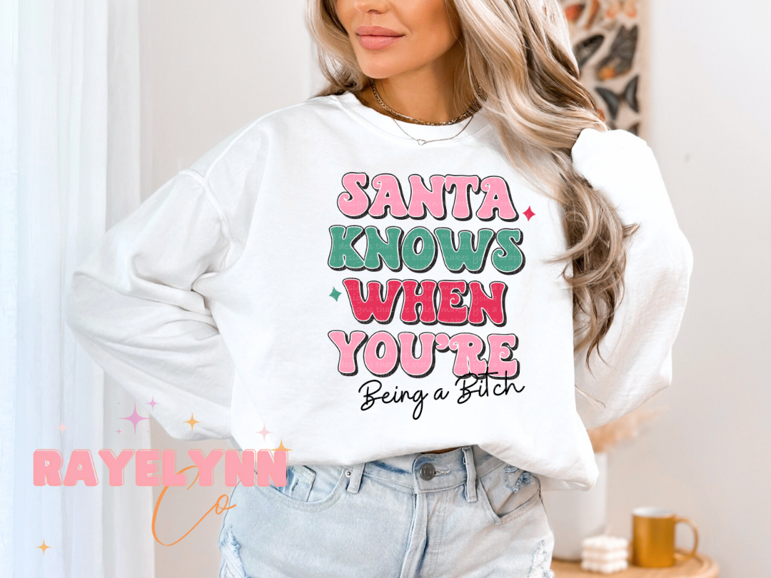 SANTA KNOWS- DTF