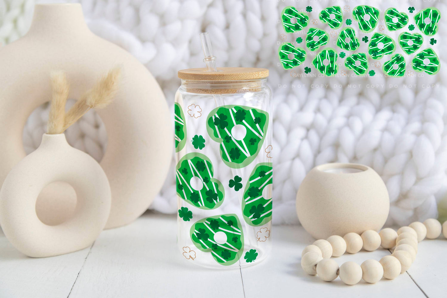 ST. PATRICK'S DONUT- UV DTF WRAP