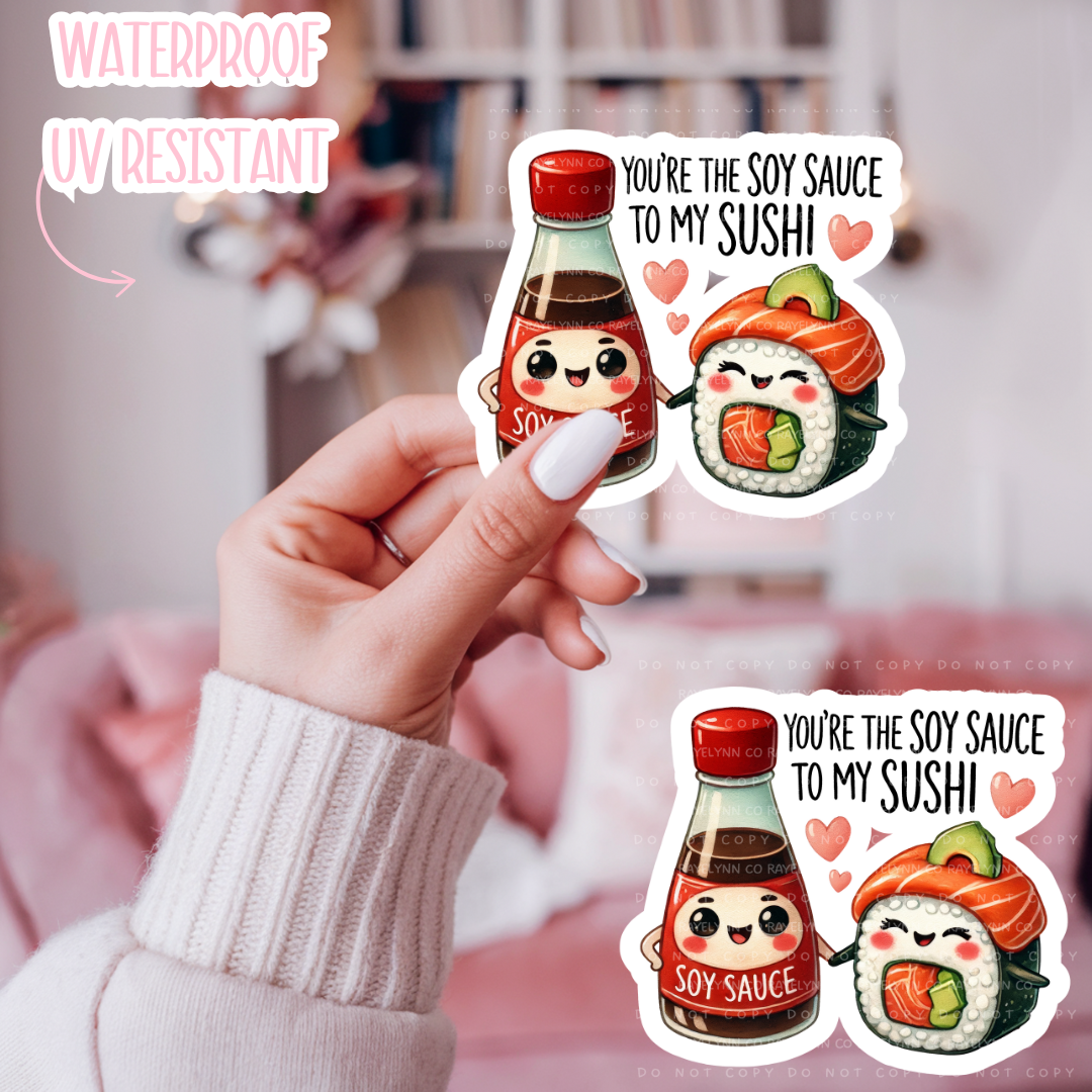 SUSHI- DYE CUT STICKER