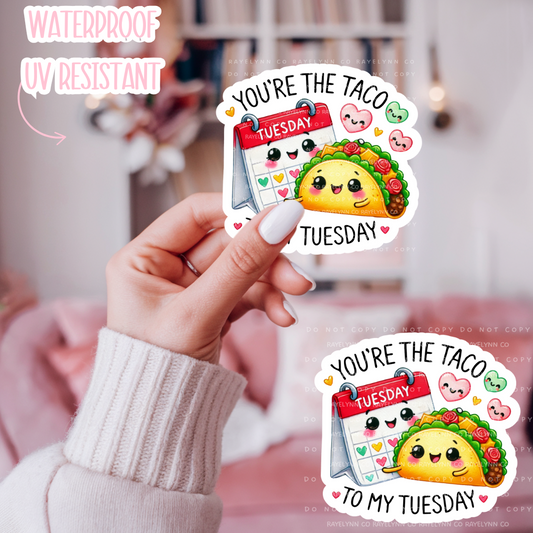 TACO TUESDAY- DYE CUT STICKER