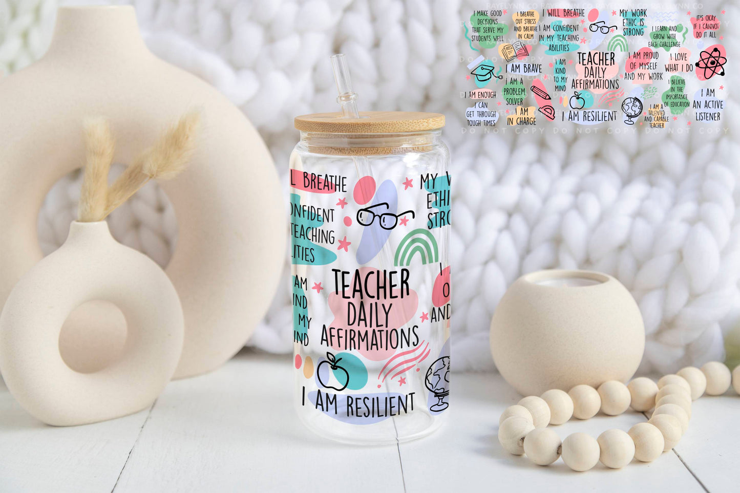 TEACHER DAILY- UV DTF WRAP