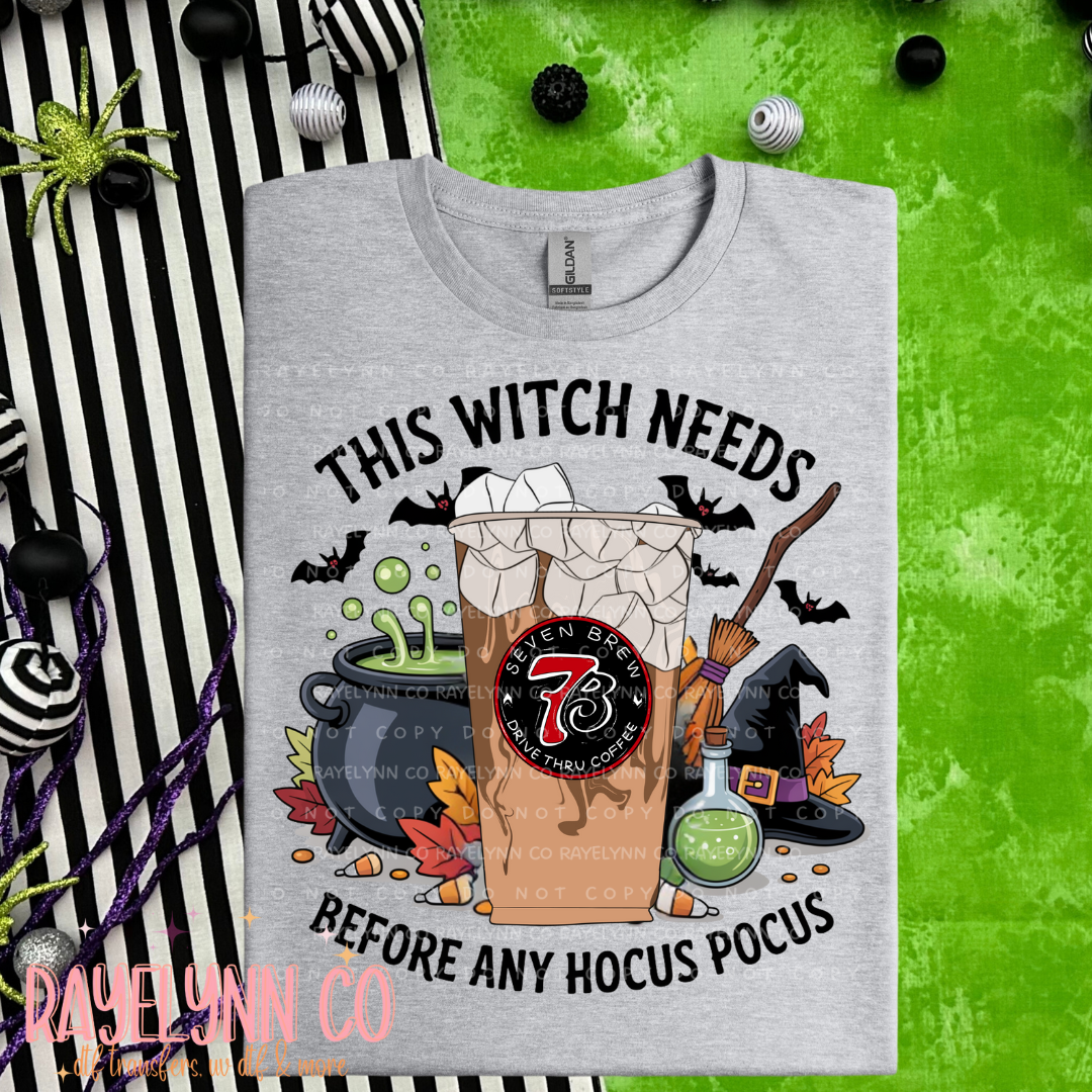 THIS WITCH NEEDS BREW- DTF