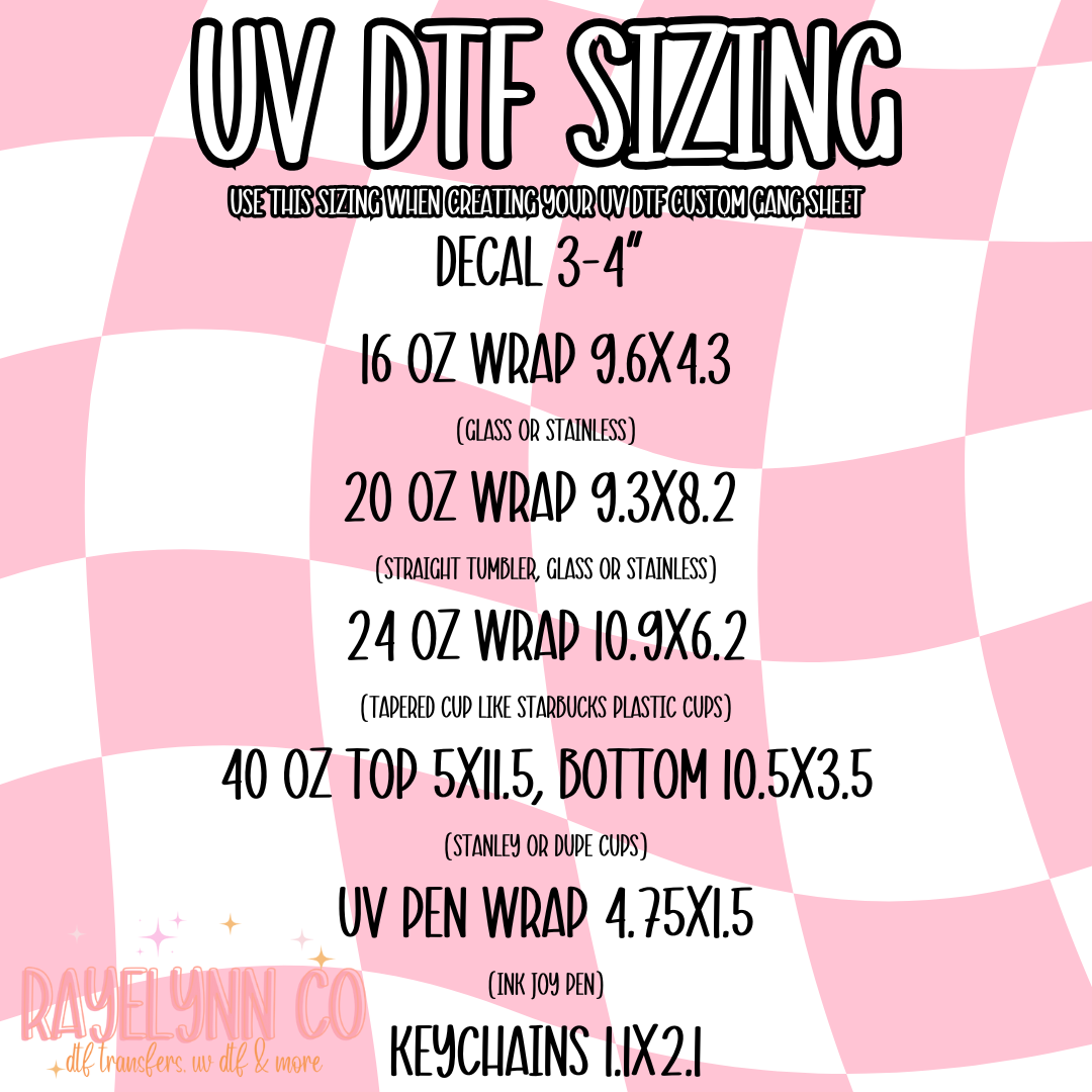 CUSTOM UVDTF GANGSHEET