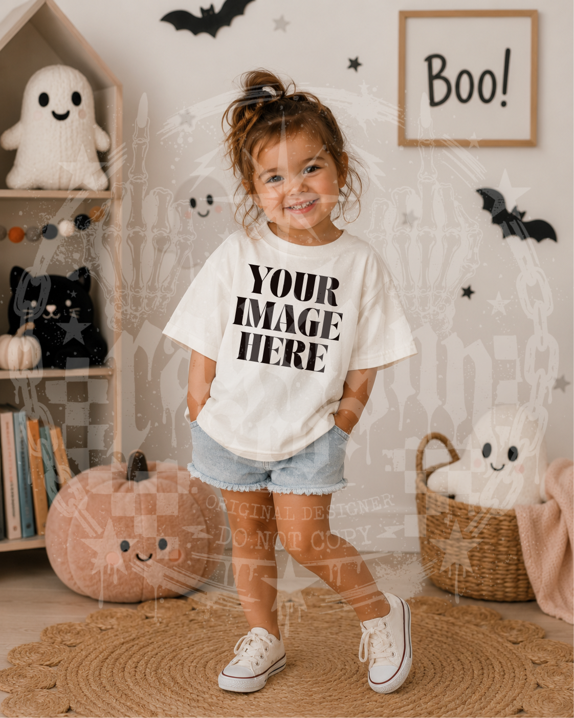 GILDAN 5000 OFF WHITE BLANK MOCKUP- DIGITAL DOWNLOAD