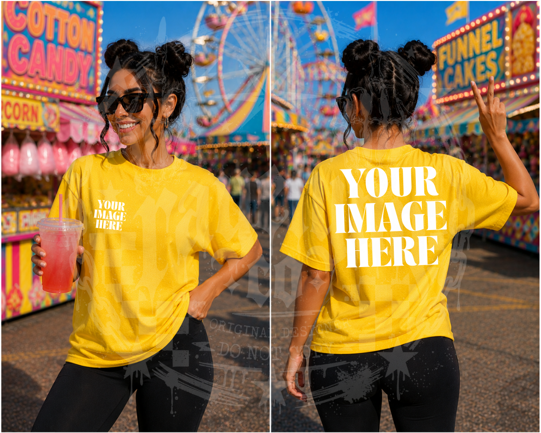 GILDAN YELLOW BLANK MOCK UP- DIGITAL DOWNLOAD