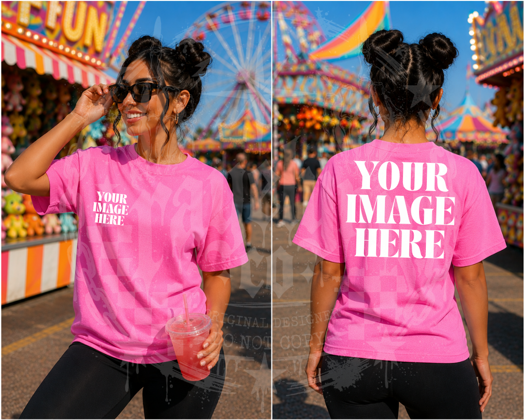 GILDAN PINK BLANK MOCK UP- DIGITAL DOWNLOAD
