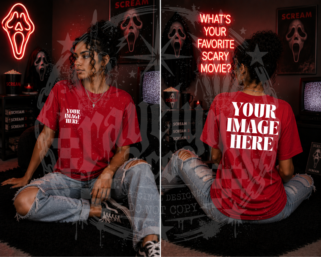 BELLA CANVAS RED BLANK MOCK UP- DIGITAL DOWNLOAD