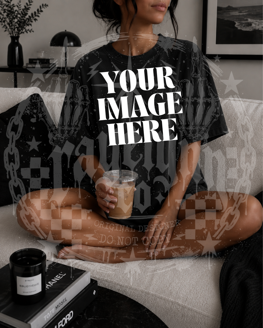 COMFORT COLOR BLACK BLANK MOCK UP- DIGITAL DOWNLOAD