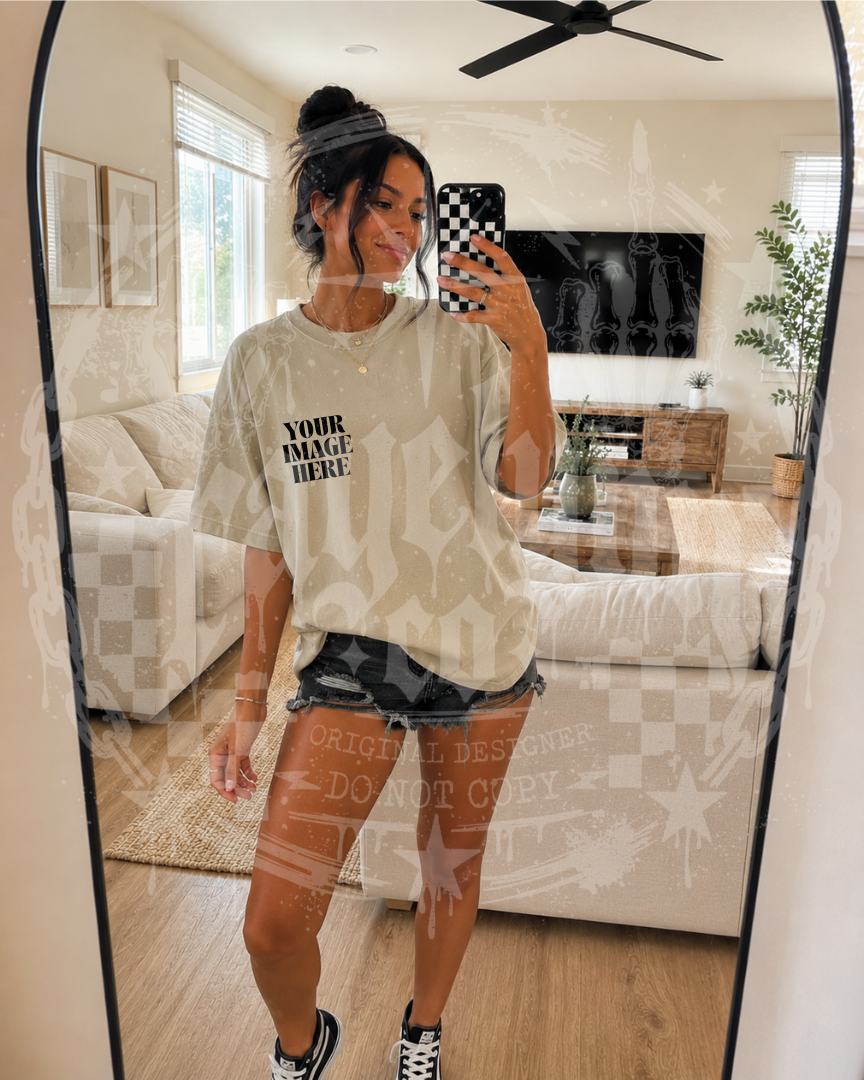 COMFORT COLOR KHAKI BLANK MOCK UP- DIGITAL DOWNLOAD