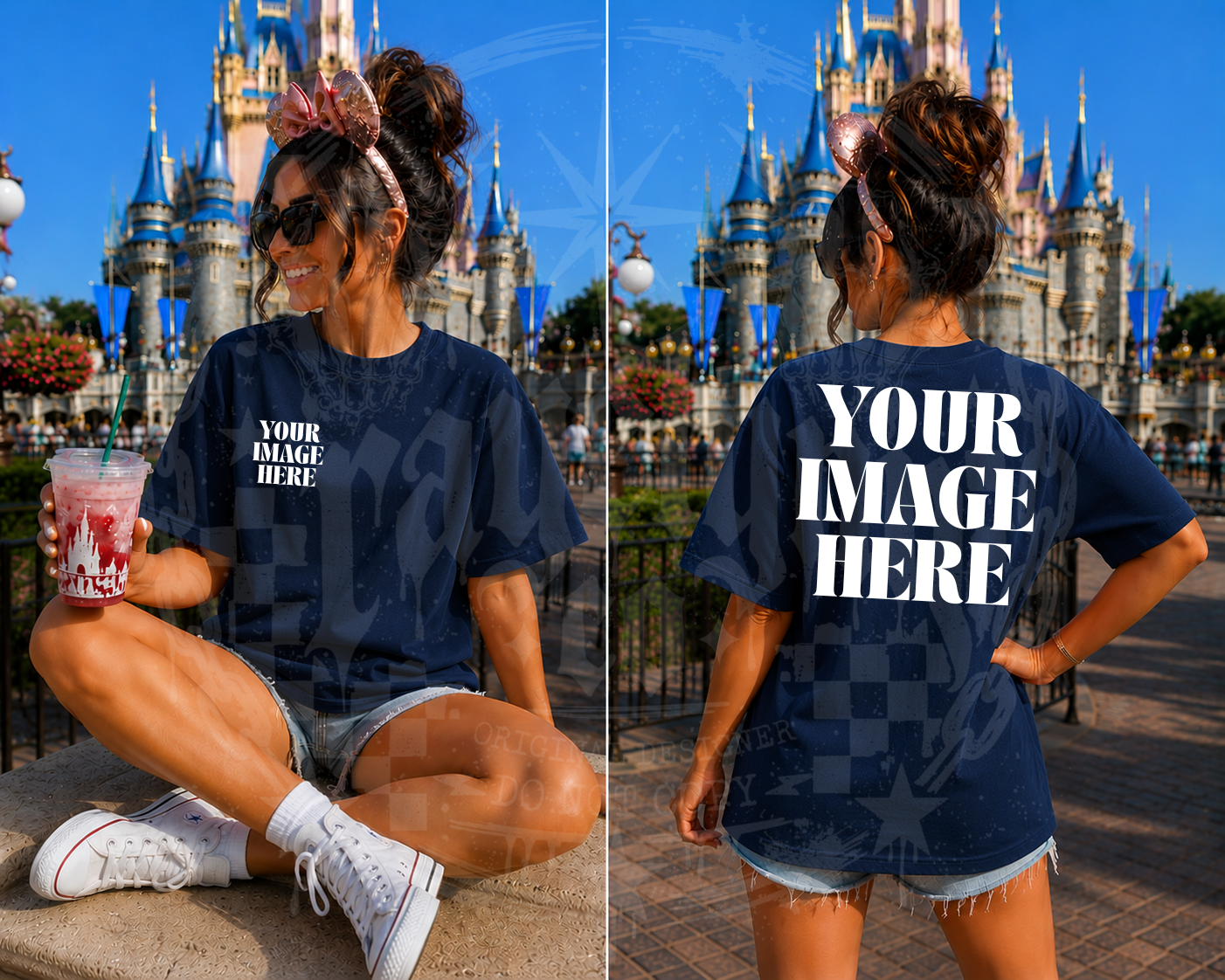GILDAN NAVY BLANK MOCK UP- DIGITAL DOWNLOAD
