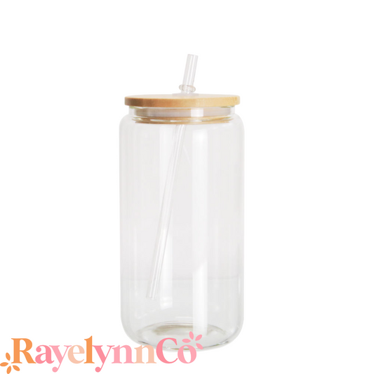 CLEAR GLASS TUMBLER 16 OZ