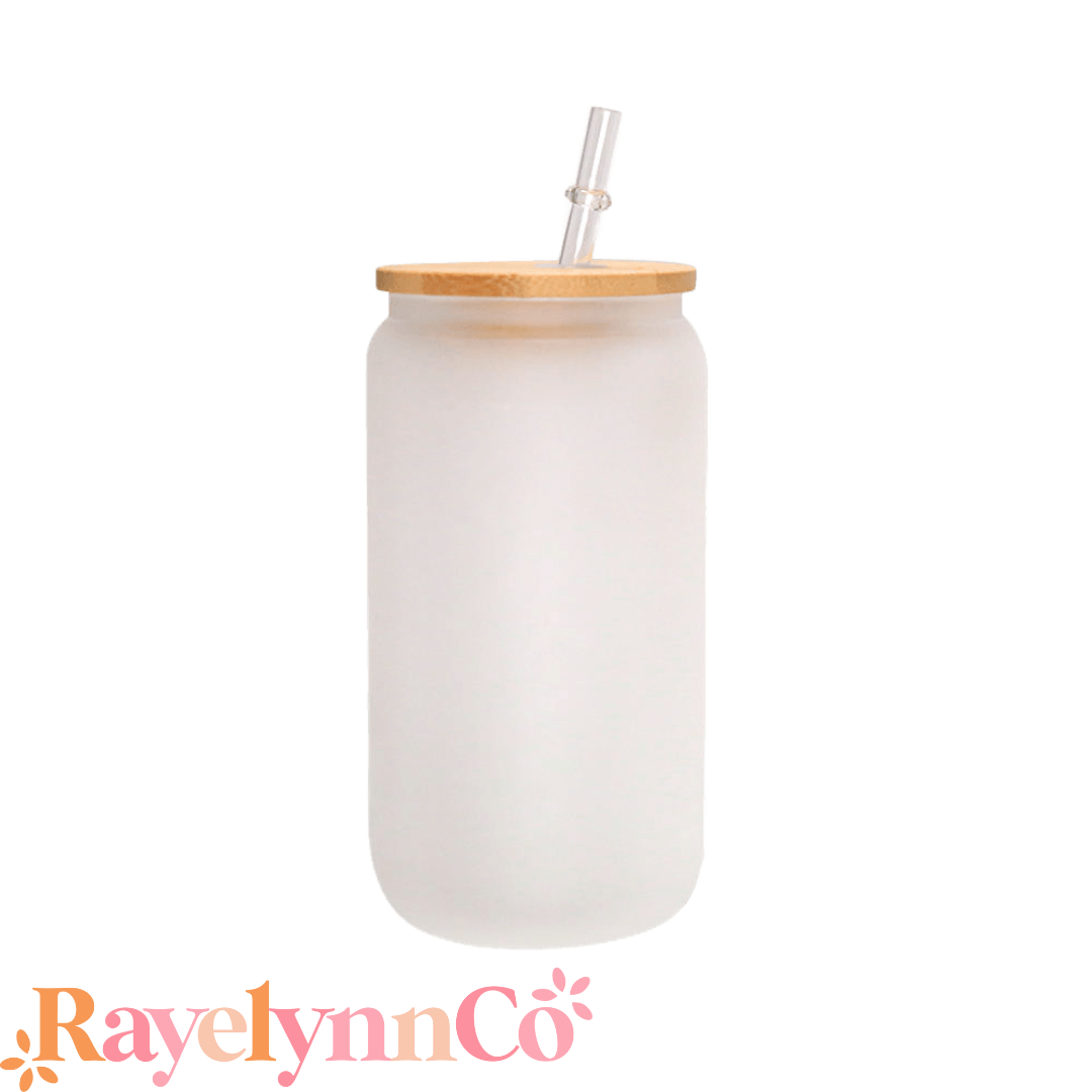 FROSTED GLASS TUMBLER- 16 OZ