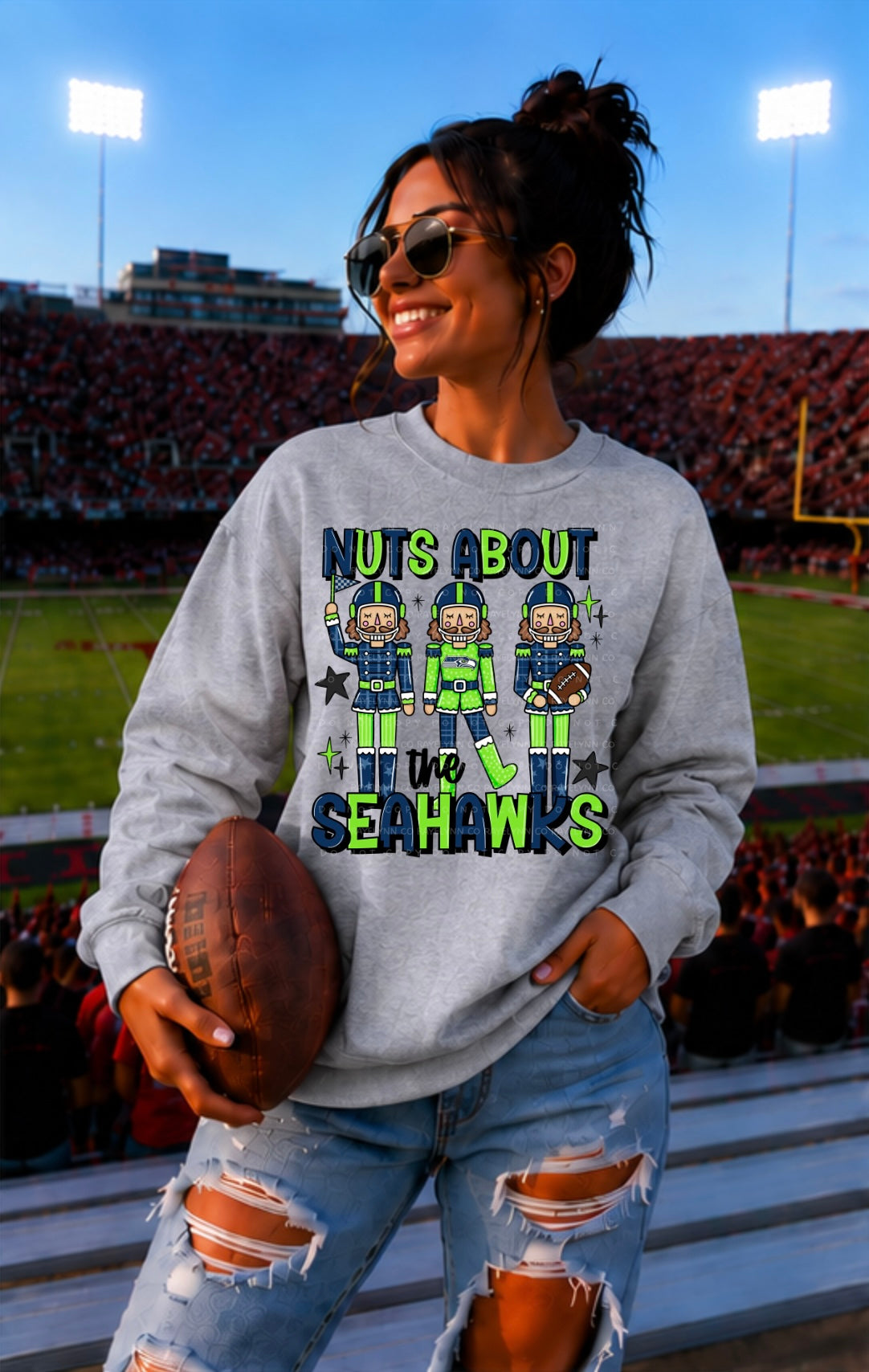 NUTS ABOUT THE SEAHAWKS-DTF TRANSFER