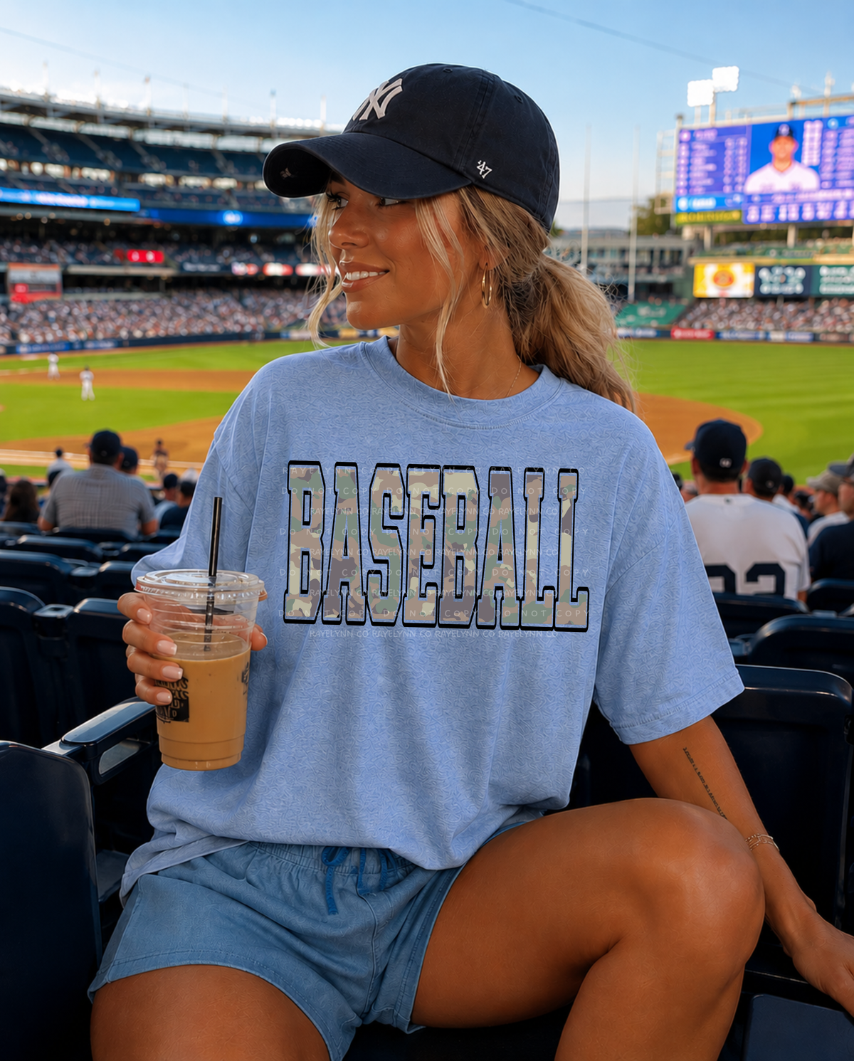 BASEBALL CAMO -DTF TRANSFER