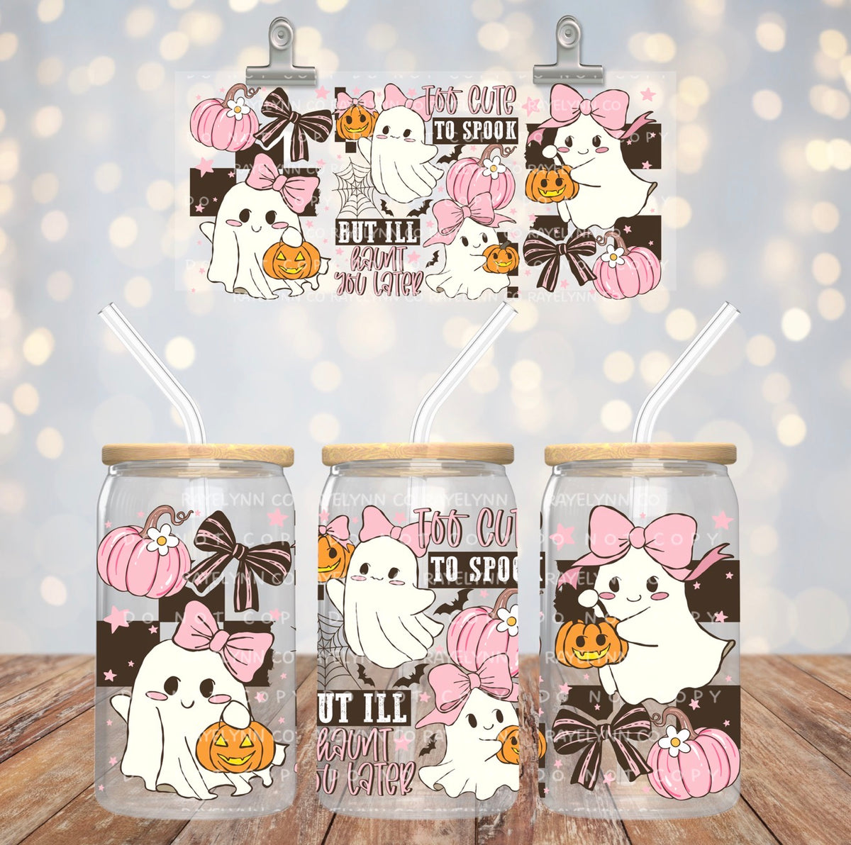 TOO CUTE TO SPOOK- UV DTF WRAP