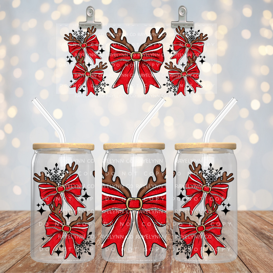 REINDEER BOW- UV DTF WRAP