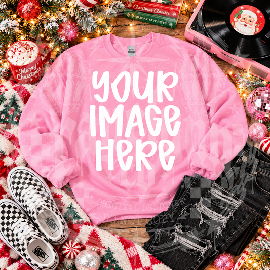 GILDAN PINK BLANK MOCKUP- DIGITAL DOWNLOAD