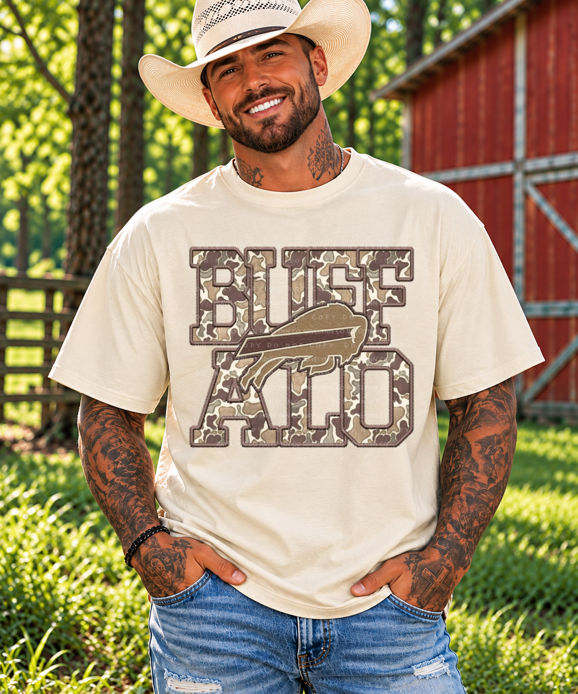 BUFFALO CAMO-DTF TRANSFER