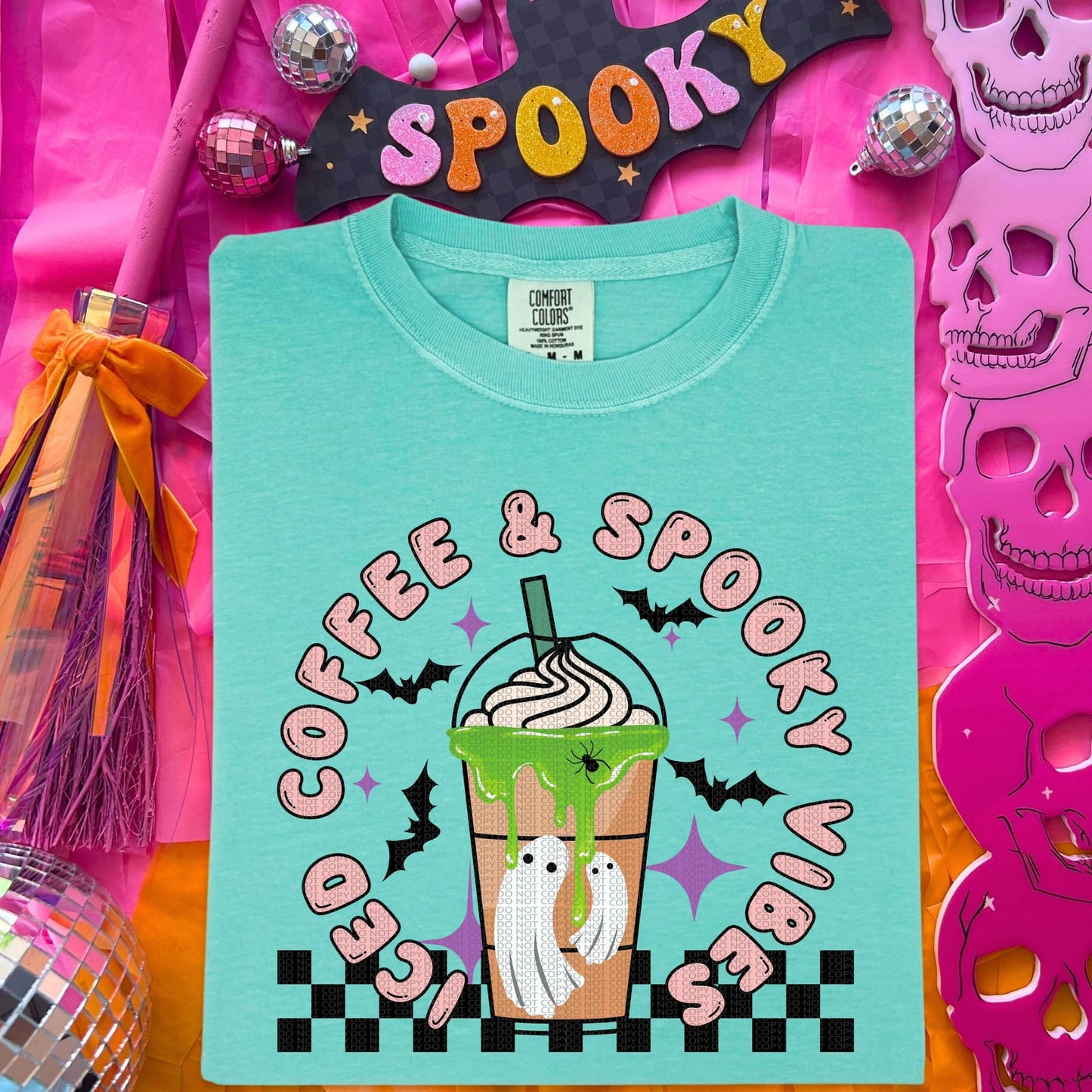 ICED COFFEE & SPOOKY VIBES- DTF