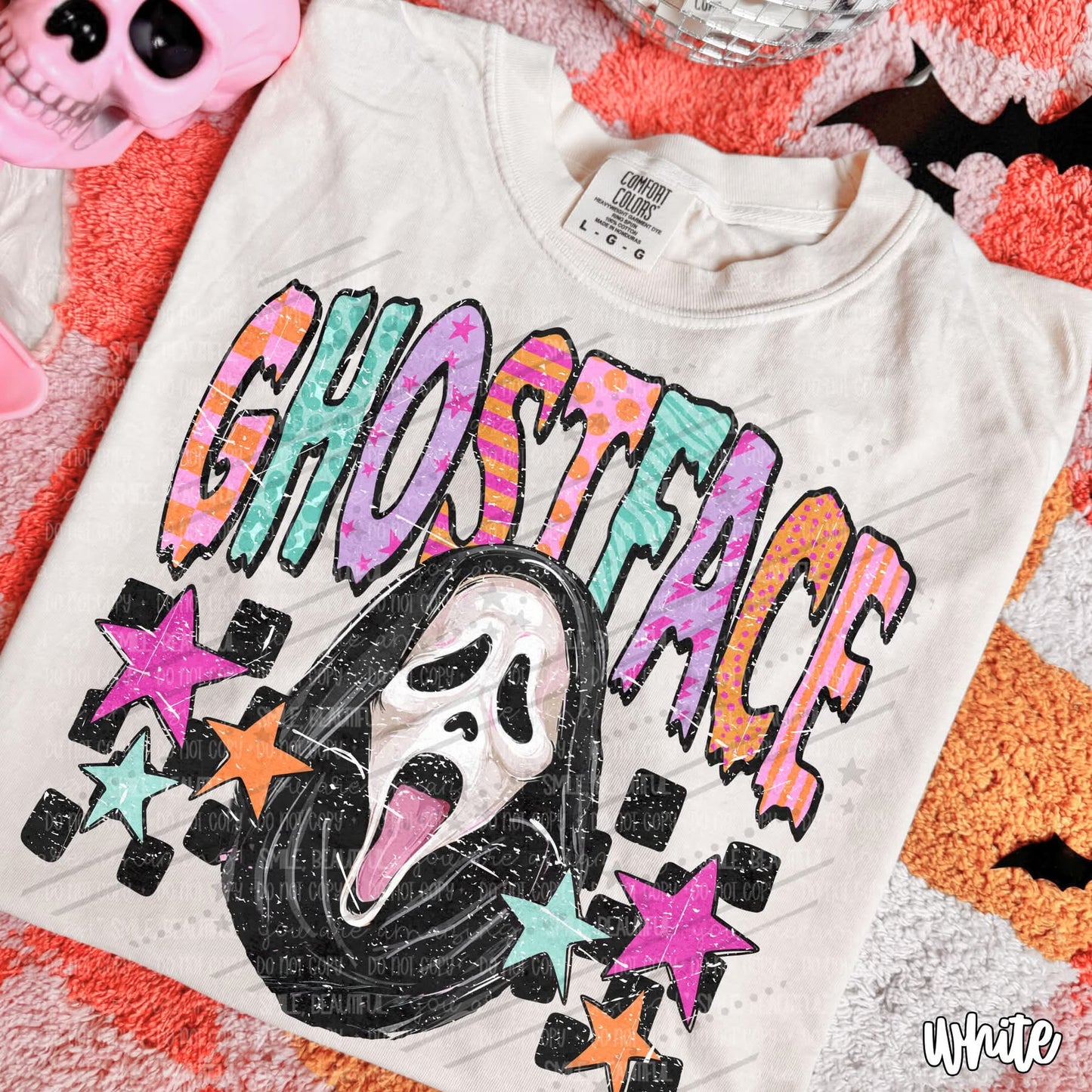 GHOSTIE FACE-DTF TRANSFER