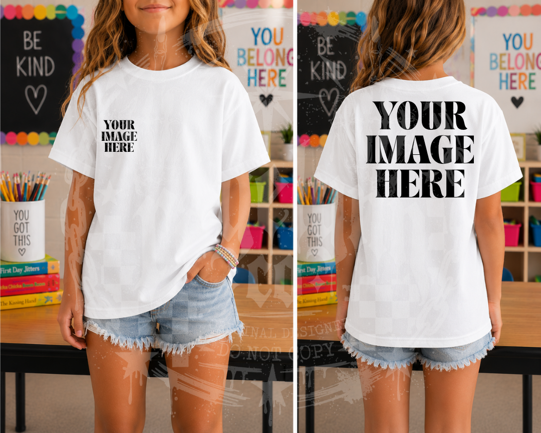 COMFORT COLOR WHITE BLANK MOCKUP- DIGITAL DOWNLOAD