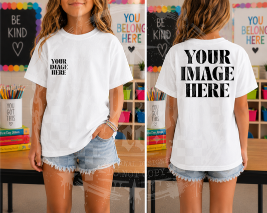 COMFORT COLOR WHITE BLANK MOCKUP- DIGITAL DOWNLOAD