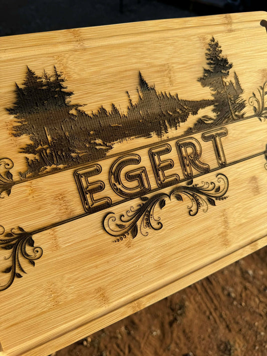 LASER ENGRAVED CUTTING BOARD