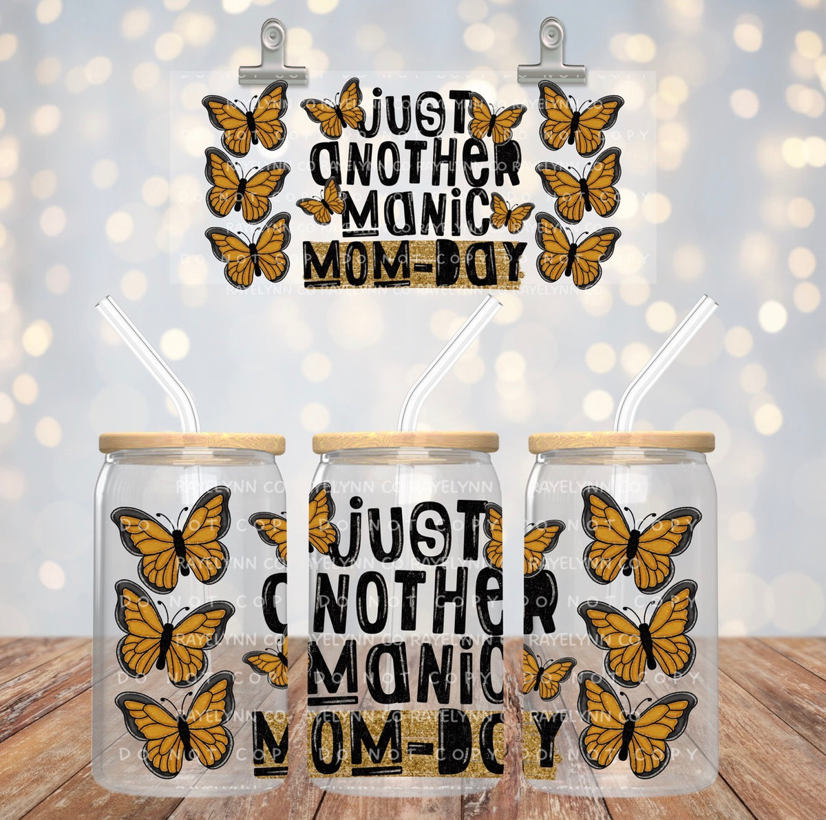 MANIC MOMDAY - UV DTF WRAP