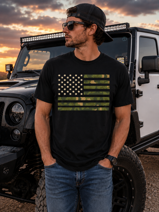 CAMO FLAG -DTF TRANSFER