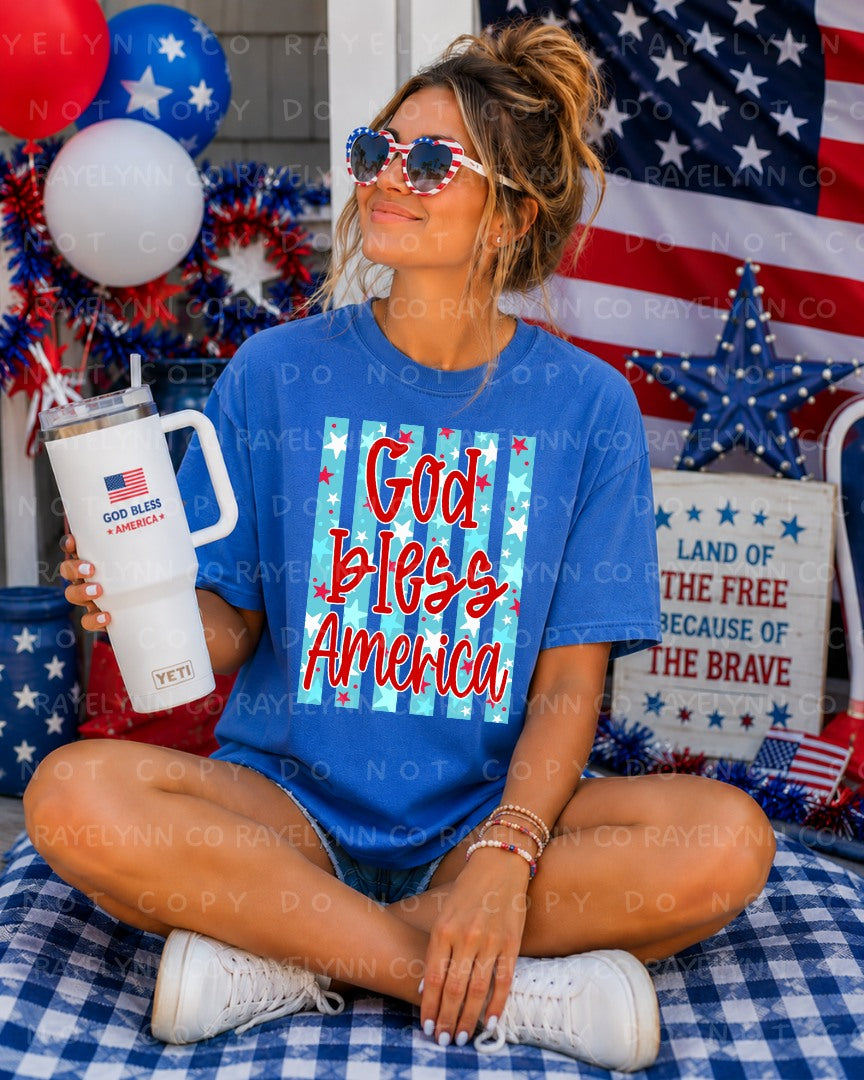 GOD BLESS AMERICA- DTF TRANSFER