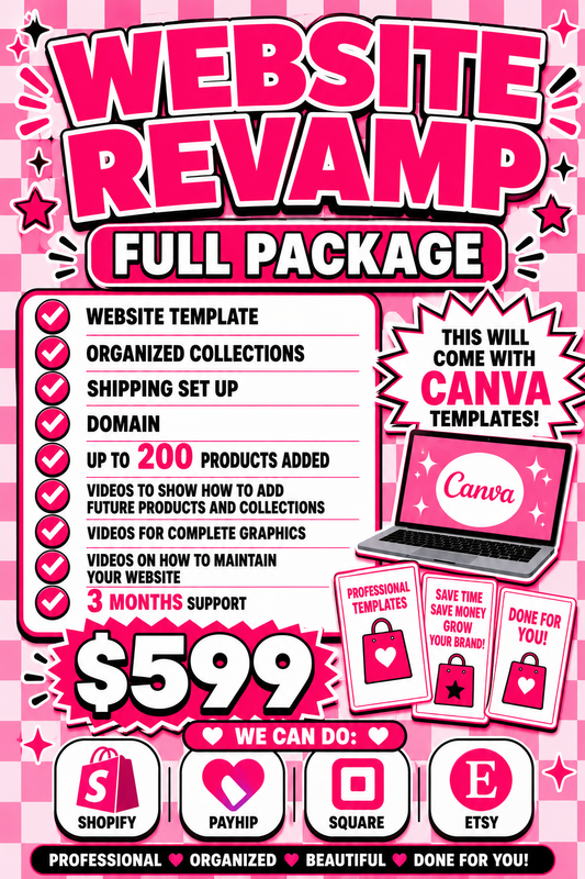 WEBSITE REVAMP- FULL PACKAGE