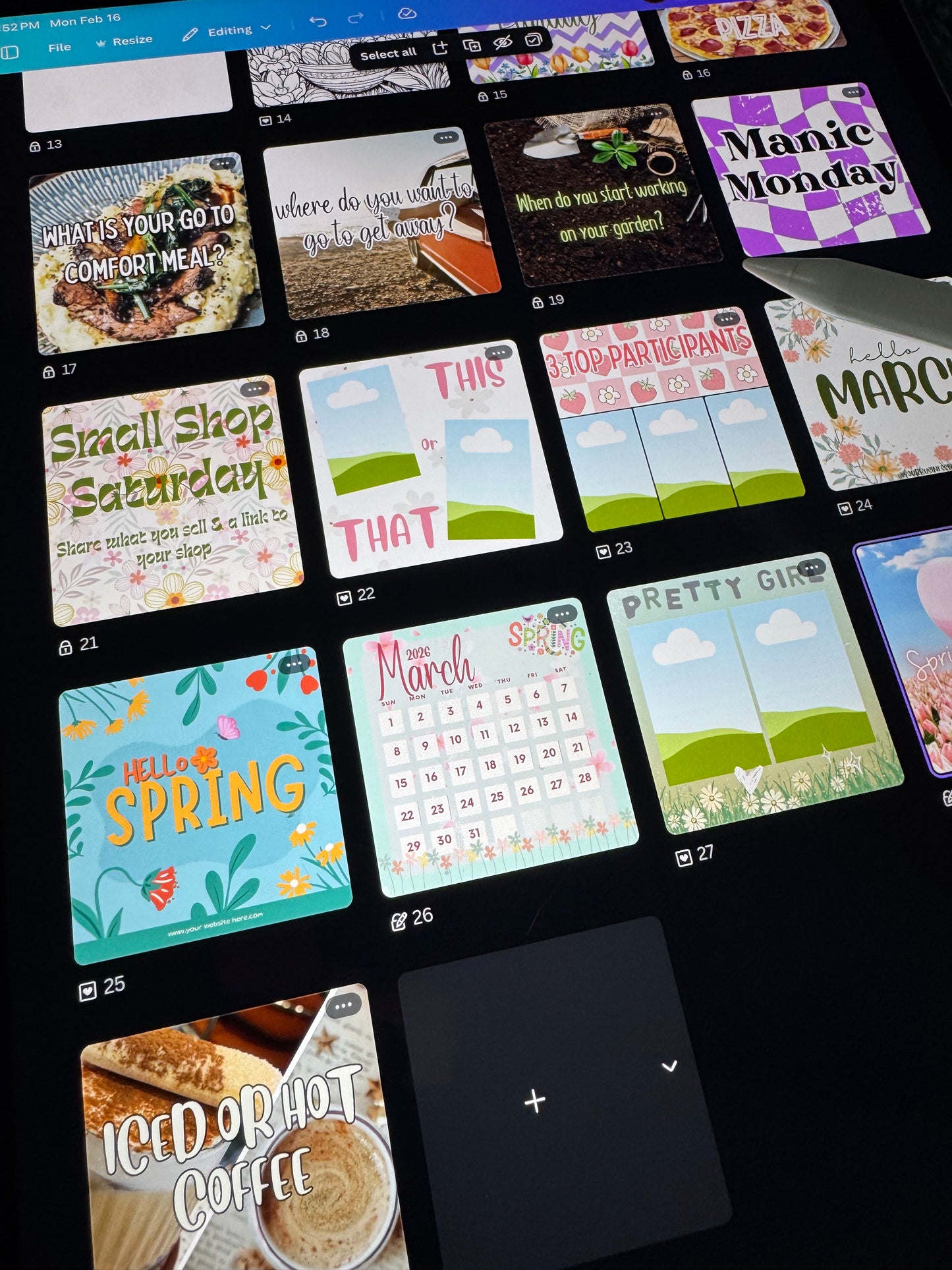 MARCH SOCIAL MEDIA GRAPHICS