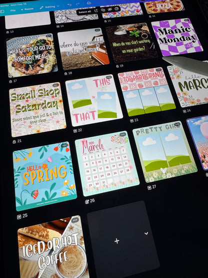 MARCH SOCIAL MEDIA GRAPHICS