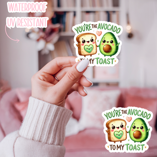 AVOCADO & TOAST- DIE CUT STICKER