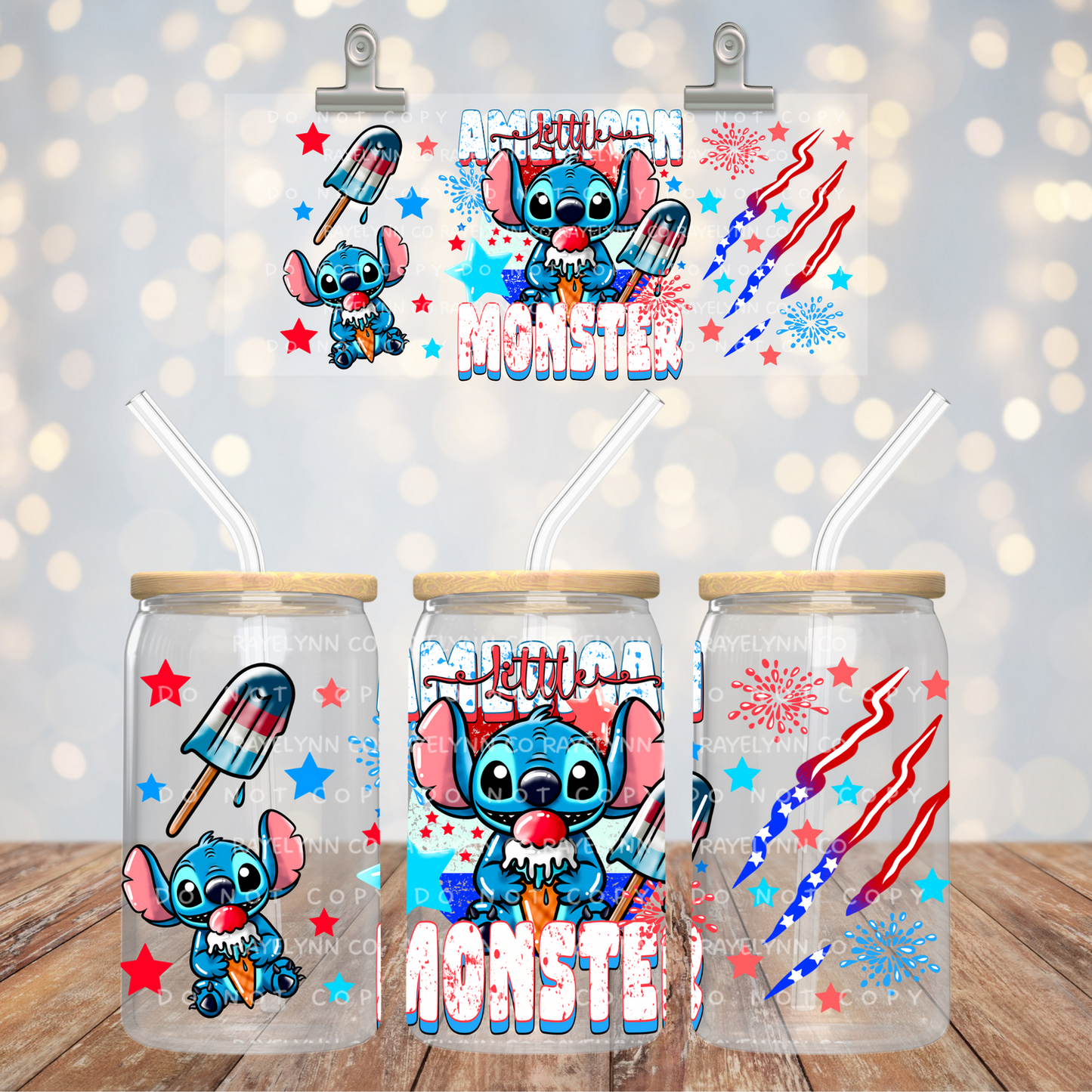 AMERICAN MONSTER- UV DTF WRAP