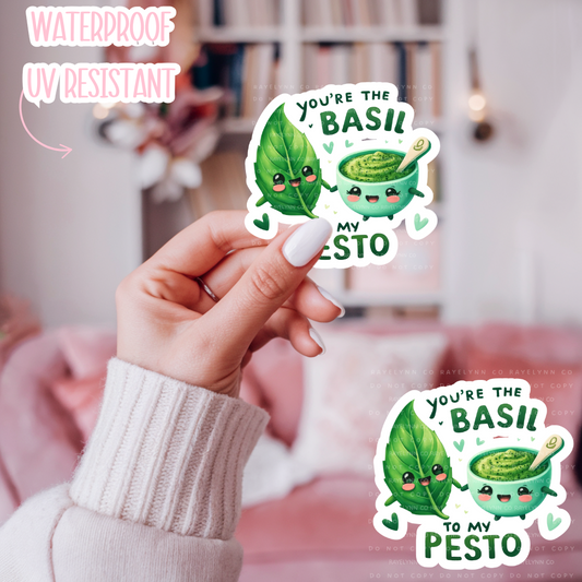 BASIL- DIE CUT STICKER