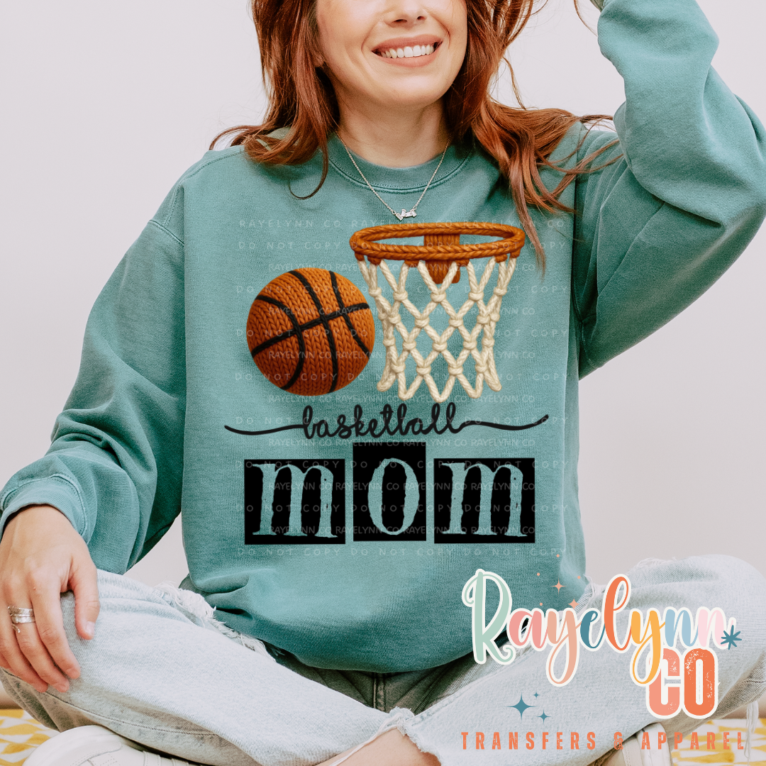 BASKETBALL FAUX MAMA KNITT- DTF TRANSFER