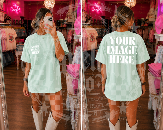 BELLA + CANVAS MINT BLANK MOCKUP- DIGITAL DOWNLOAD