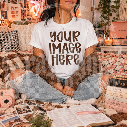 GILDAN WHITE BLANK MOCKUP- DIGITAL DOWNLOAD