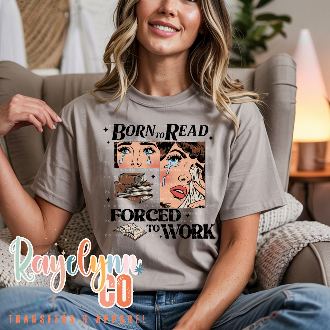 BORN TO READ- DTF TRANSFER