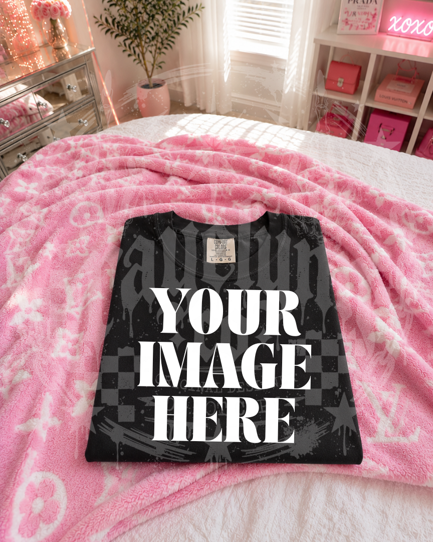 COMFORT COLOR BLACK FLATLAY BLANK MOCK UP- DIGITAL DOWNLOAD